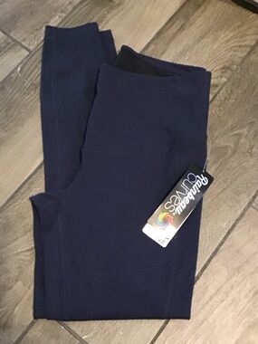 Rabbit Skins Curves Navy Women's Leggings